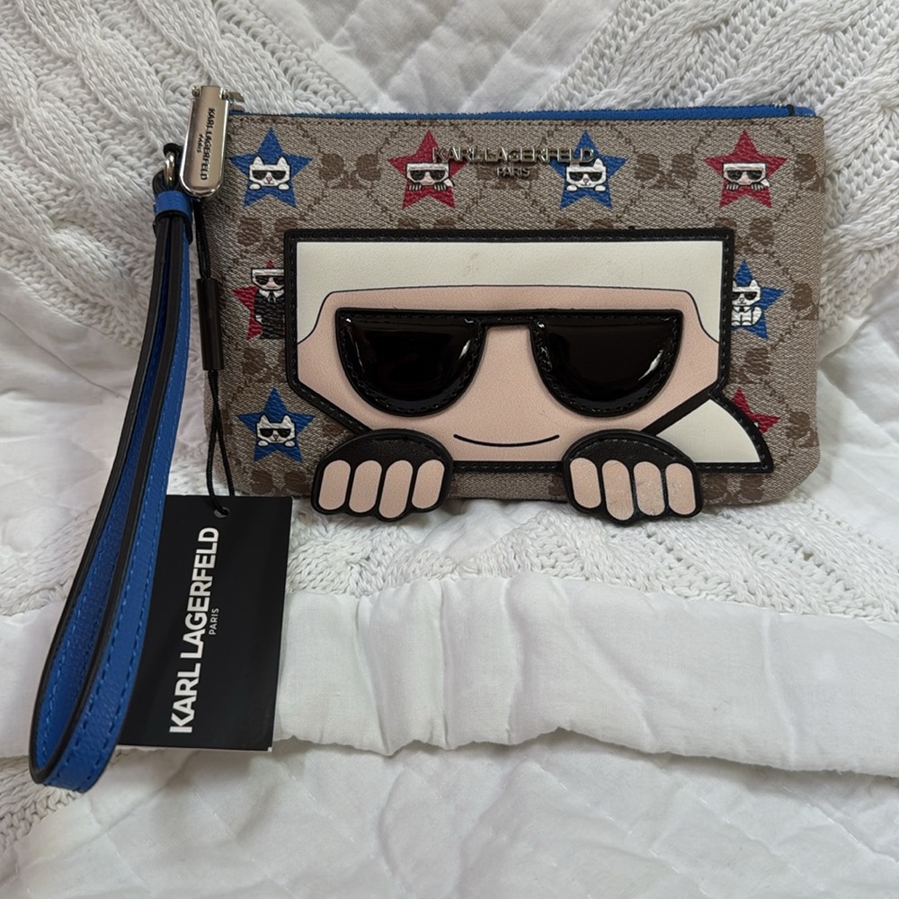 Karl Lagerfeld Paris Maybelle SLG Zip Wristlet - Picture 13 of 13